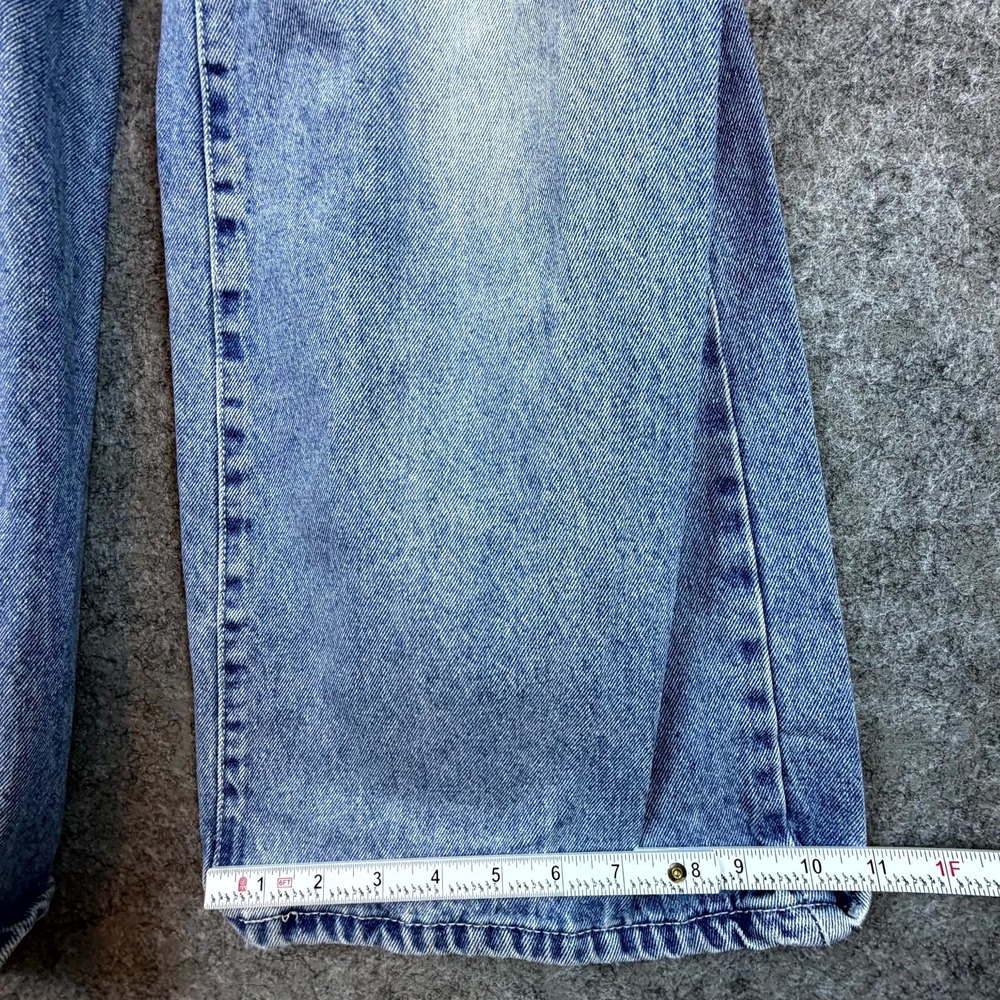 RSQ Baggy Jeans Womens 24 Blue Denim 100% Cotton Low Rise Wide Leg‎ Light Wash - Picture 6 of 9